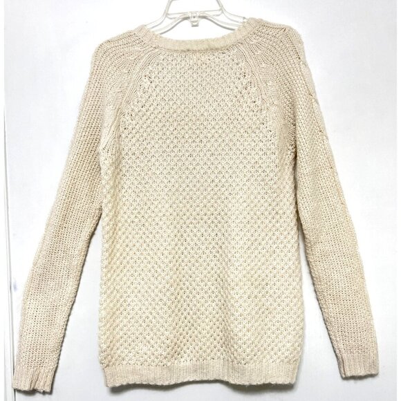 Pins & Needles Womens Ivory Cable Knit Sweater Size M - Picture 2 of 8